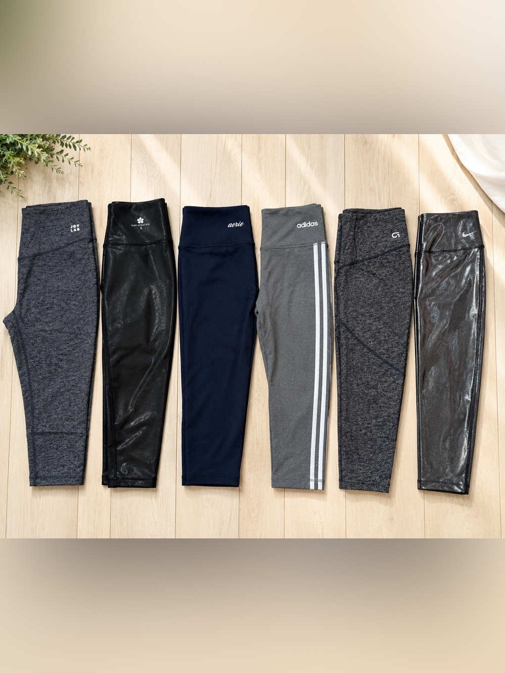 6 Pair Leggings Bundle S | Nike Adidas Aerie GapFit JoyLab Tuff Athletics High